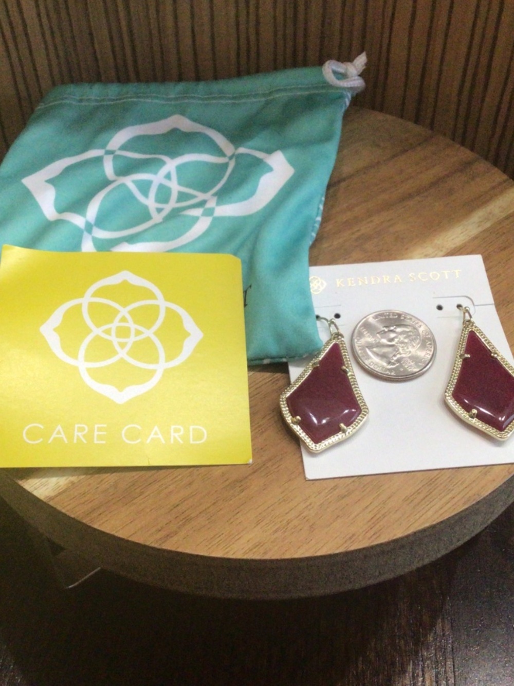 Kendra Scott earrings with bag and care card included. Brand New. - Picture 3 of 3